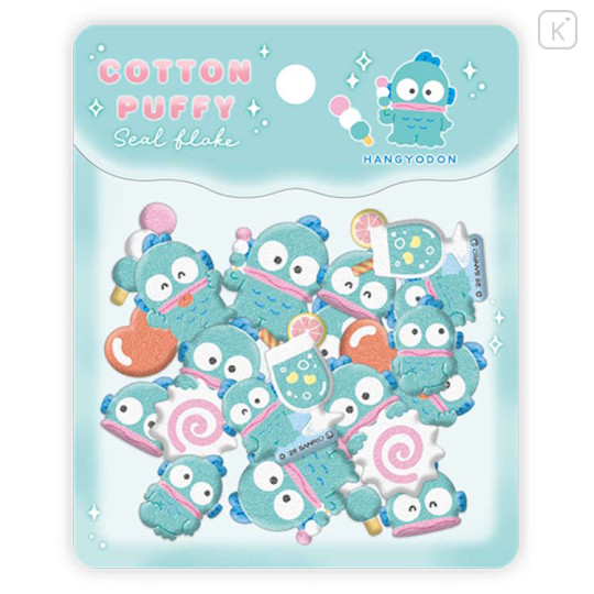 Japan Sanrio Cotton Puffy Seal Flakes - Hangyodon - 1