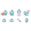 Japan Sanrio Cotton Puffy Seal Flakes - Hangyodon - 2