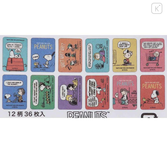 Japan Peanuts Flake Stickers with Tin - Snoopy - 3
