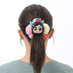 Japan Disney Store Fluffy Scrunchie - Vanellope : Face Sugar Rush Pony
