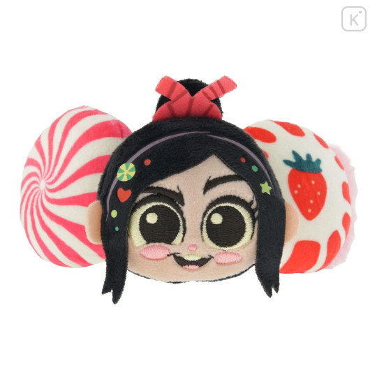 Japan Disney Store Fluffy Scrunchie - Vanellope : Face Sugar Rush Pony - 2