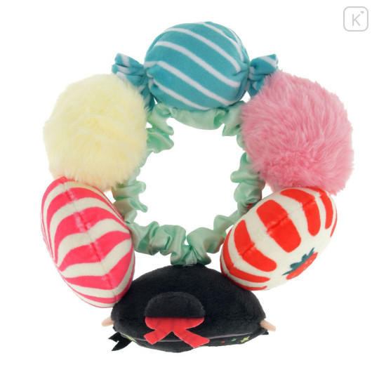 Japan Disney Store Fluffy Scrunchie - Vanellope : Face Sugar Rush Pony - 5