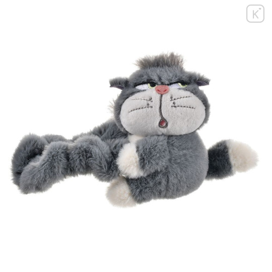 Japan Disney Store Fluffy Scrunchie - Cinderella : Cat Lucifer Huggable Plush Toy - 1