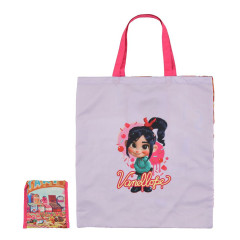 Japan Disney Store Eco Shopping Bag With Pocket - Vanellope : Sugar Rush
