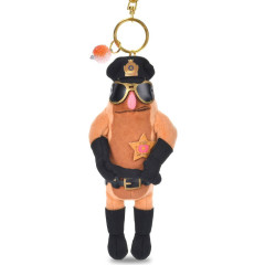 Japan Disney Store Plush Keychain - Wreck-It Ralph : Winchell Security Guard Candy Kingdom Sugar Rush