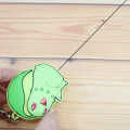 Japan Pokemon Rubber Reel Keychain - Chikorita - 3