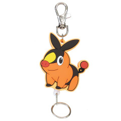 Japan Pokemon Rubber Reel Keychain - Tepig