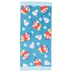 Japan Crayon Shin-chan Face Towel - Shinnosuke Nohara & Shiro : Happy Dance