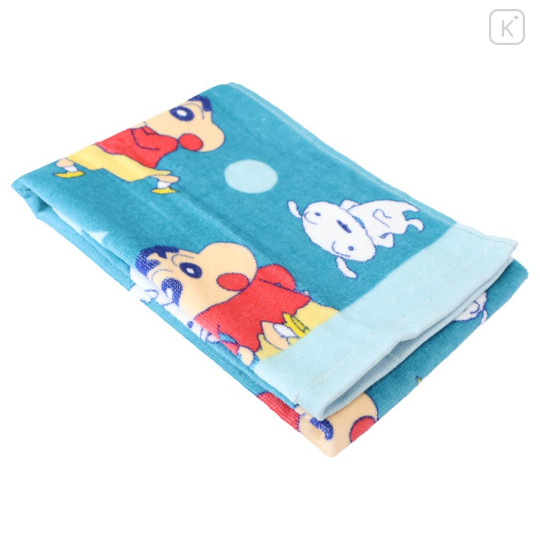 Japan Crayon Shin-chan Face Towel - Shinnosuke Nohara & Shiro : Happy Dance - 3