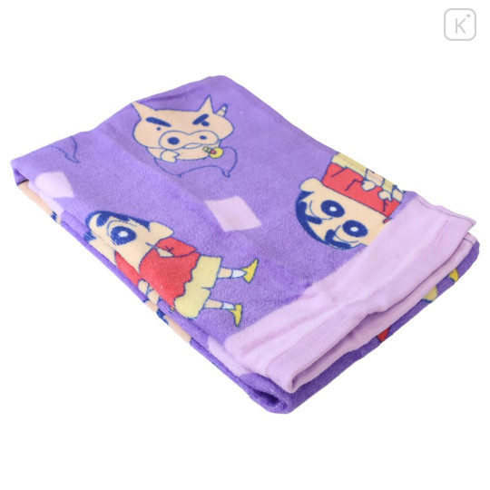 Japan Crayon Shin-chan Face Towel - Shinnosuke Nohara : Pig Purple - 3
