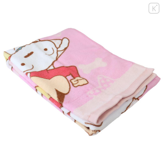 Japan Crayon Shin-chan Face Towel - Shinnosuke Nohara & Shiro : Fun Pink - 3