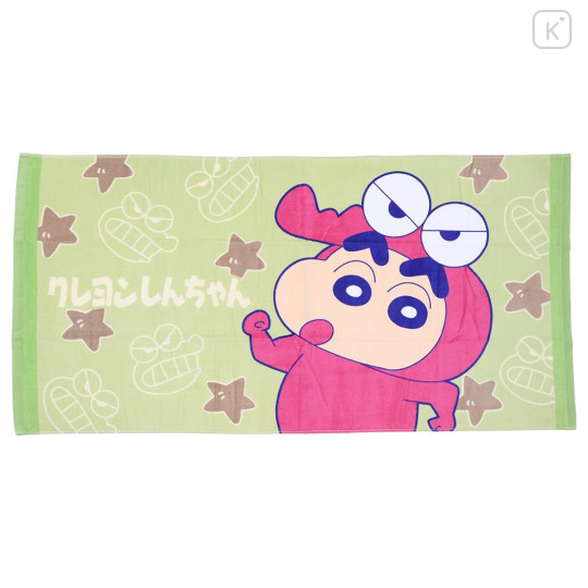 Japan Crayon Shin-chan Bath Towel - Shinnosuke Nohara : Choco Green - 1
