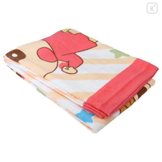 Japan Crayon Shin-chan Bath Towel - Shinnosuke Nohara & Shiro : Sister Star - 3