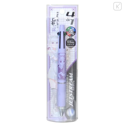 Japan Re:Zero - Starting Life in Another World Jetstream 4&1 Multi Ballpoint Pen + Mechanical Pencil - Emilia Hisago Purple - 1