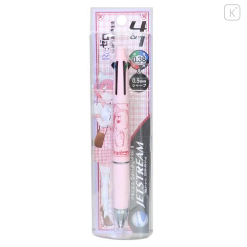 Japan Re:Zero - Starting Life in Another World Jetstream 4&1 Multi Ballpoint Pen + Mechanical Pencil - Ram Hisago Pink - 1