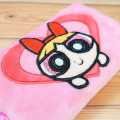 Japan The Powerpuff Girls Fluffy Pass Case Card Holder & Coil Spring - Blossom Face Heart - 3