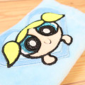Japan The Powerpuff Girls Fluffy Pass Case Card Holder & Coil Spring - Bubbles Face Heart - 3