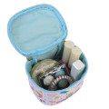 Japan Sanrio Mini Accessory Case - Usahana : Vanity Pouch Style Wink Blue Pink - 3