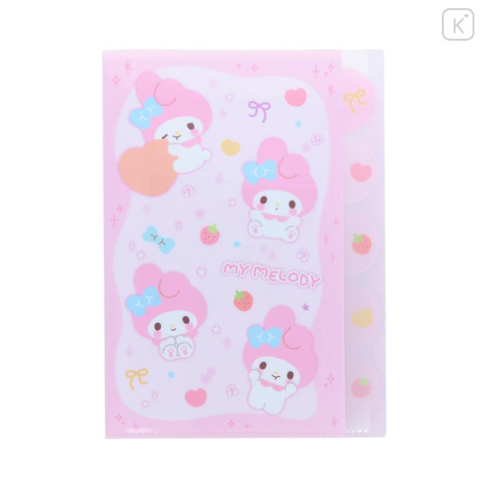 Japan Sanrio 5 Pockets A4 Clear File - My Melody : Marshmallow Pop - 1