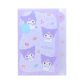 Japan Sanrio 5 Pockets A4 Clear File - Kuromi : Marshmallow Pop - 1