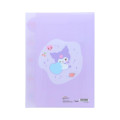 Japan Sanrio 5 Pockets A4 Clear File - Kuromi : Marshmallow Pop - 2