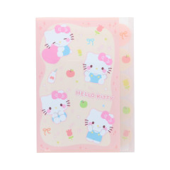Japan Sanrio 5 Pockets A4 Clear File - Hello Kitty : Marshmallow Pop