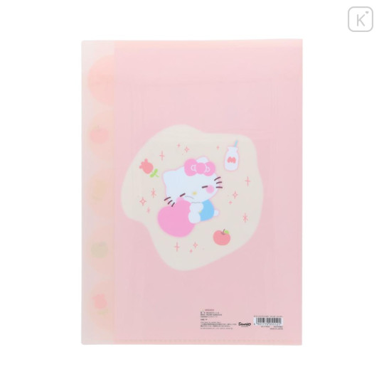 Japan Sanrio 5 Pockets A4 Clear File - Hello Kitty : Marshmallow Pop - 2