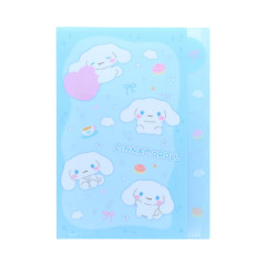Japan Sanrio 5 Pockets A4 Clear File - Cinnamoroll : Marshmallow Pop