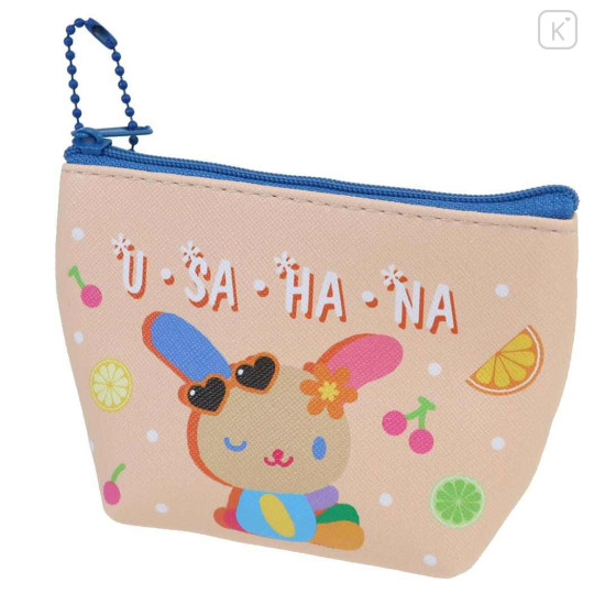 Japan Sanrio Triangular Mini Pouch - Usahana : Wink Tan Sunburned - 1