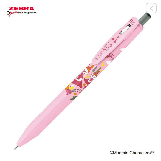 Japan Moomin Sarasa Clip Gel Pen - Mymble & Little My - 1