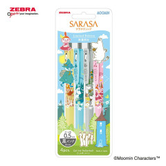 Japan Moomin Sarasa Clip Gel Pen Set - Moomin