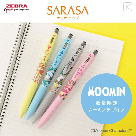 Japan Moomin Sarasa Clip Gel Pen Set - Moomin | Kawaii Limited