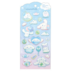 Japan Sanrio Pearl Marshmallow Sticker - Cinnamoroll : Light Blue Wish Core