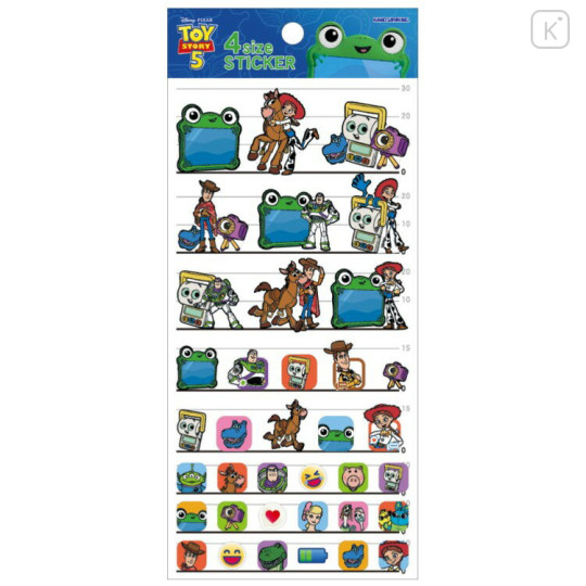 Japan Disney 4 Size Sticker - Toy Story 5 : Colorful Icons - 1