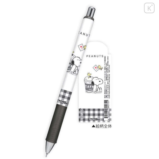 Japan Peanuts EnerGel Gel Pen - Snoopy : Coffee - 2