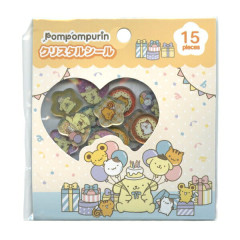 Japan Sanrio Crystal Seal - Pompompurin : Birthday