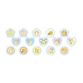 Japan Sanrio Crystal Seal - Pompompurin : Birthday - 2