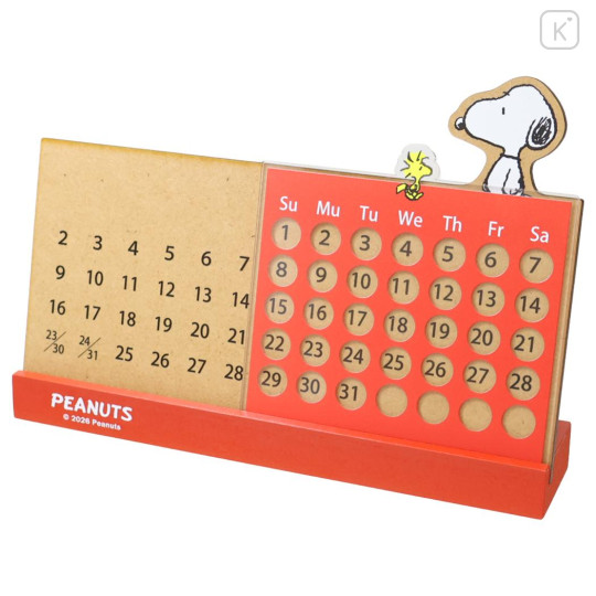Japan Peanuts Perpetual Calendar - Snoopy & Woodstock - 1