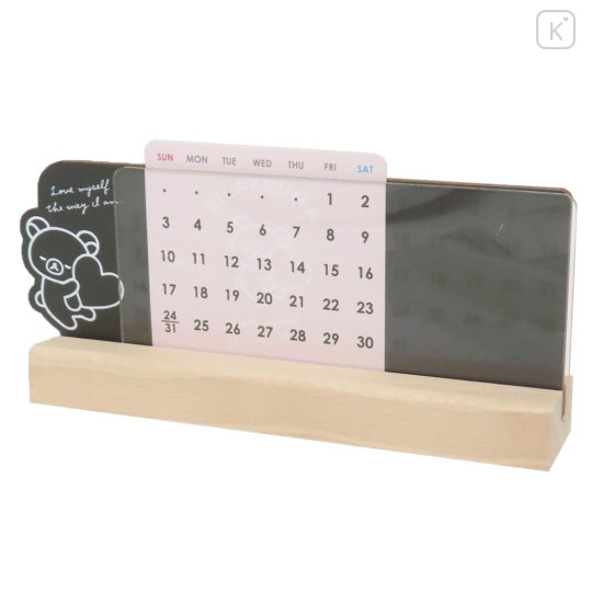 Japan San-X Wooden Perpetual Calendar - Rilakkuma - 1