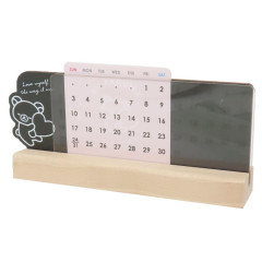 Japan San-X Wooden Perpetual Calendar - Rilakkuma