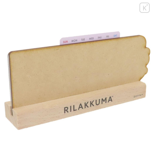 Japan San-X Wooden Perpetual Calendar - Rilakkuma - 2