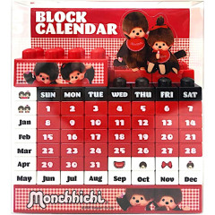 Japan Monchhichi Perpetual Block Calendar - Monchhichi-chan & Monchhichi-kun