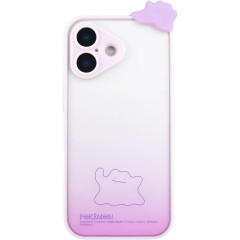 Japan Pokemon Mascot IIIIfit Plump Frame iPhone 17 Case - Ditto : Gradient Clear Purple