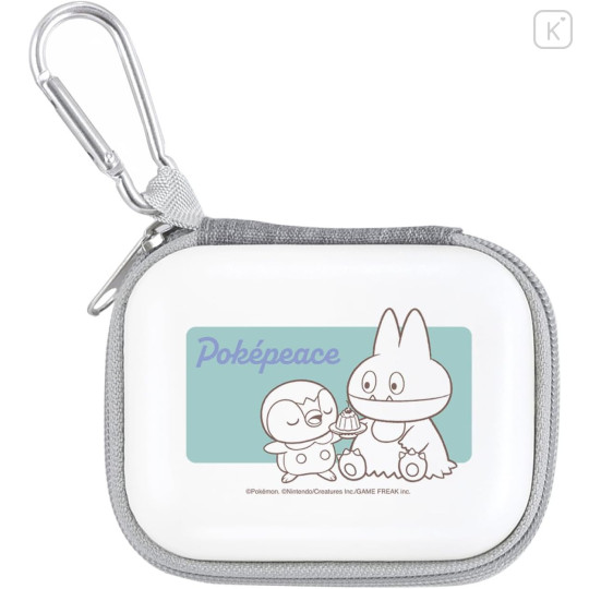 Japan Pokemon Compact Gadget Pouch - Piplup & Munchlax : Pokepeace Comic Style - 1