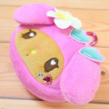 Japan Sanrio Face-Shaped Pouch with Carabiner - My Melody : Heart Eyes Summer Tan Sunburned Swimsuit Gal - 4
