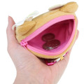 Japan Sanrio Face-Shaped Pouch with Carabiner - Hello Kitty : Heart Eyes Summer Tan Sunburned Swimsuit Gal - 3