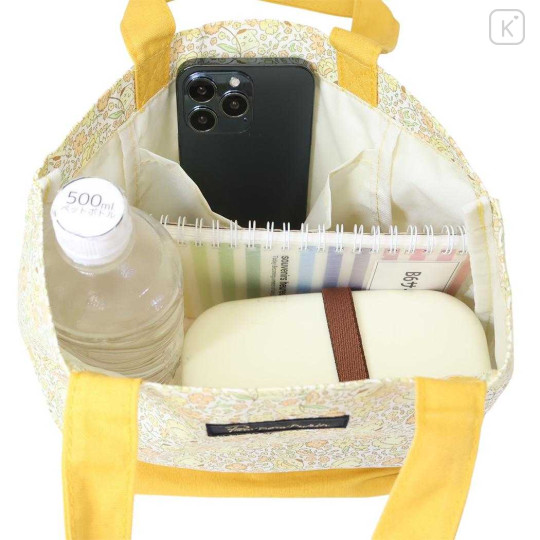 Japan Sanrio Mini Tote Bag - Pompompurin : Thumbelina Flower - 3