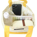 Japan Sanrio Mini Tote Bag - Pompompurin : Thumbelina Flower - 3