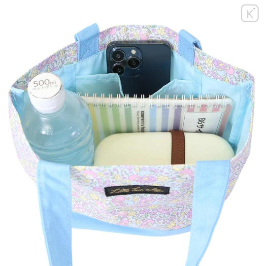 Japan Sanrio Mini Tote Bag - Little Twin Stars : Thumbelina Flower - 3