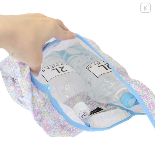 Japan Sanrio Eco Shopping Bag With Pocket - Little Twin Stars : Thumbelina Flower - 3
